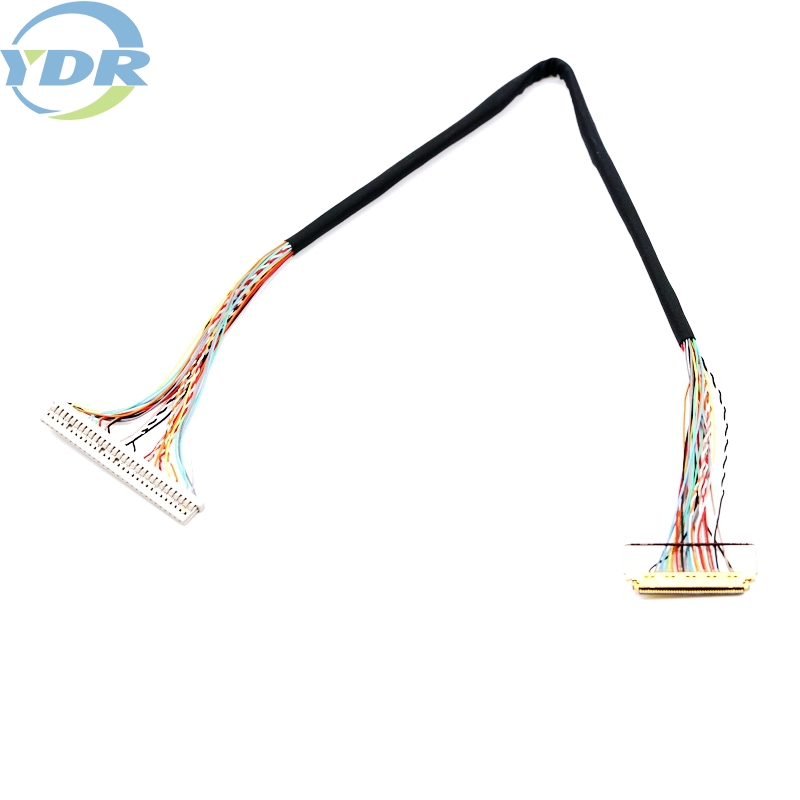 DF14-30P-1.25H LVDS Màn hình LCD Cáp hiển thị 30Pin Cặp xoắn cho máy tính TV Tùy chỉnh