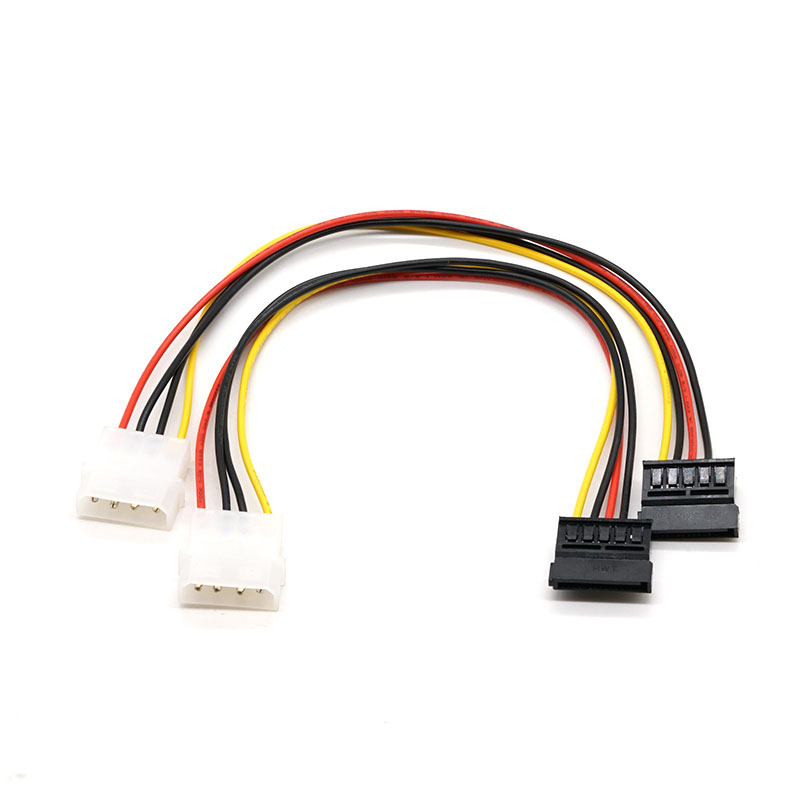 Cáp Molex 5.08 To sata Cáp đĩa cứng máy tính 18AWG 500mm